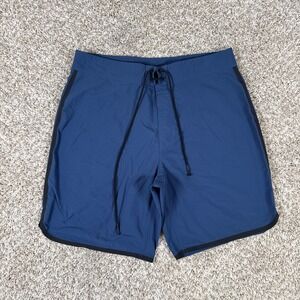 Hill City Shorts Mens 30 Blue Performance Drawstring Athletic Training 430110-01